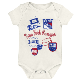 New York Rangers rugdalózó Littlest Player 3Pk Creeper Se
