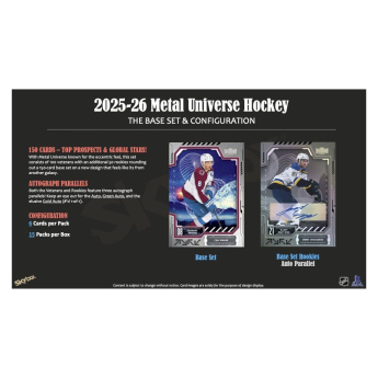 NHL dobozok NHL hokikártyák 2025-26 Upper Deck Skybox Metal Universe Blaster Box
