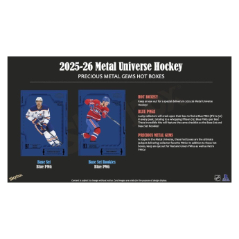 NHL dobozok NHL hokikártyák 2025-26 Upper Deck Skybox Metal Universe Blaster Box