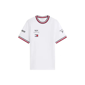 Cadillac F1 férfi póló Valtteri Bottas #77 official Teamline Replica white F1 Team 2026