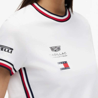Cadillac F1 női póló official Teamline Replica white F1 Team 2026