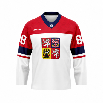 Jégkorong képviselet hoki mez Czech republic Olymp 2026 David Pastrňák white