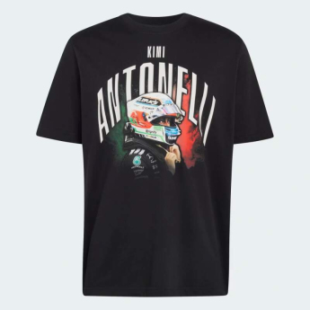 Mercedes AMG Petronas férfi póló Kimi Antonelli graphic black F1 Team 2026