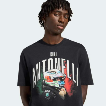 Mercedes AMG Petronas férfi póló Kimi Antonelli graphic black F1 Team 2026