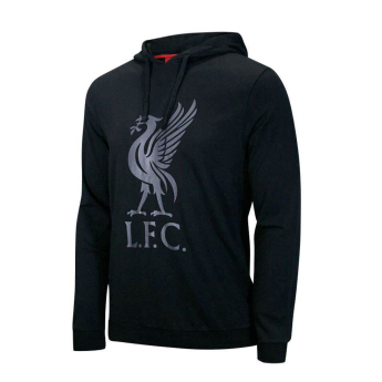 FC Liverpool férfi kapucnis pulóver Liverbird black