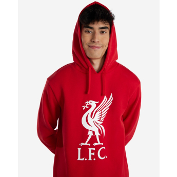 FC Liverpool férfi kapucnis pulóver Liverbird red