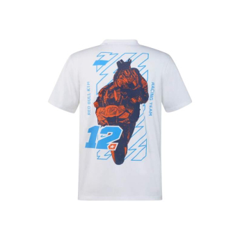 Red Bull KTM férfi póló Maverick Vinales #12 white graphic