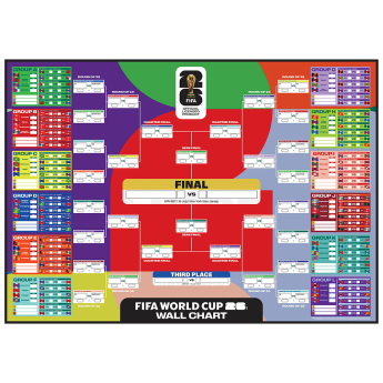 VB 2026 (World Cup) eredménytábla A1 Wall Chart
