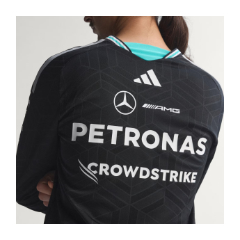Mercedes AMG Petronas férfi hosszú ujjú póló black official Teamline Replica F1 Team 2026