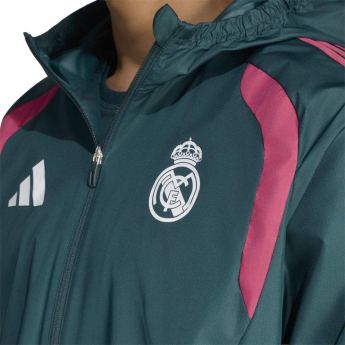 Real Madrid férfi kapucnis kabát Tiro Allweather aurora