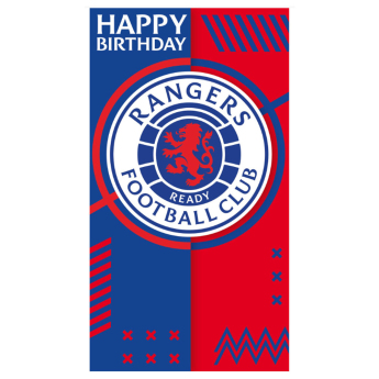 FC Rangers születésnapi köszöntő Crest Birthday Card