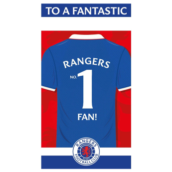 FC Rangers születésnapi köszöntő Personalised Birthday Card