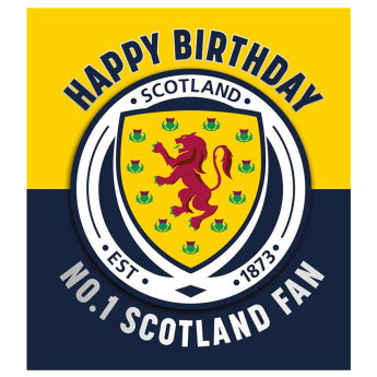Labdarúgó válogatott születésnapi köszöntő Scottish Birthday Card