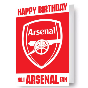 FC Arsenal születésnapi köszöntő Lenticular Birthday Card