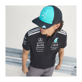 Mercedes AMG Petronas pólóing black official Teamline Replica F1 Team 2026