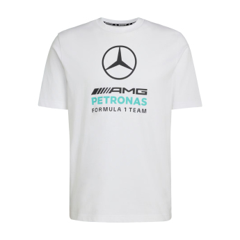 Mercedes AMG Petronas férfi póló Large Logo white F1 Team 2026