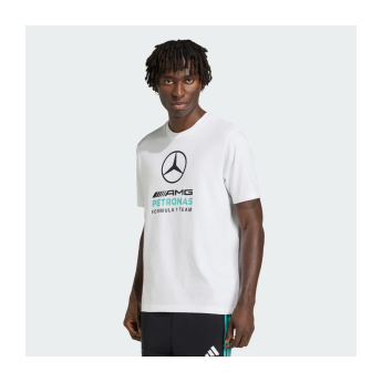 Mercedes AMG Petronas férfi póló Large Logo white F1 Team 2026