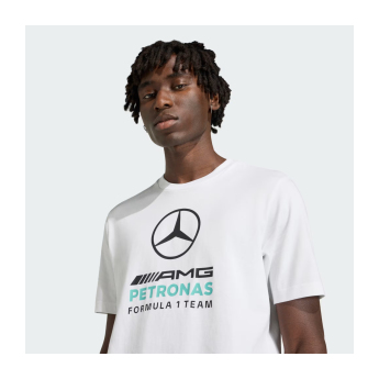 Mercedes AMG Petronas férfi póló Large Logo white F1 Team 2026