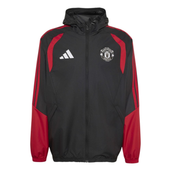 Manchester United férfi kapucnis kabát allweather black