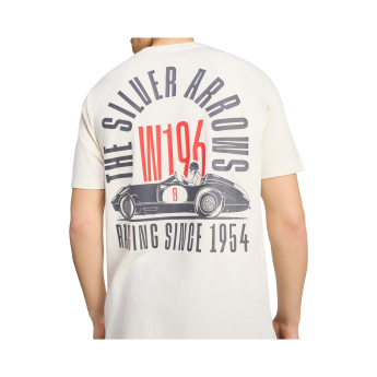 Mercedes AMG Petronas férfi póló Silver Arrows 1955 Graphic F1 Team 2026