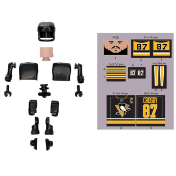Pittsburgh Penguins bábu Sidney Crosby #87 NHL Construct