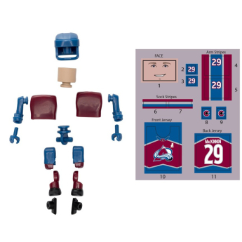 Colorado Avalanche bábu Nathan MacKinnon #29 NHL Construct