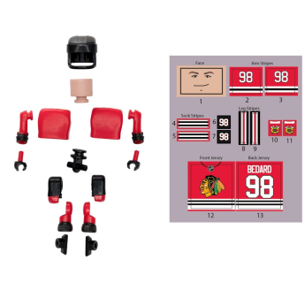 Chicago Blackhawks bábu Connor Bedard #98 NHL Construct