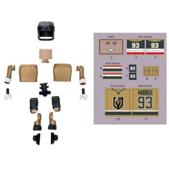 Vegas Golden Knights bábu Mitch Marner #93 NHL Construct