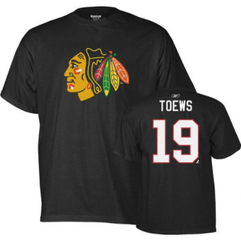 Chicago Blackhawks férfi póló black Jonathan Toews