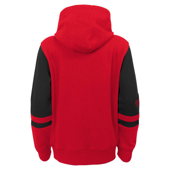 Detroit Red Wings gyerek kapucnis pulóver faceoff colorblocked fleece full-zip
