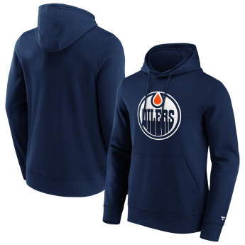 Edmonton Oilers férfi kapucnis pulóver Primary Logo Graphic Hoodie navy