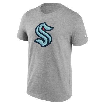 Seattle Kraken férfi póló Primary Logo Graphic T-Shirt Sport Gray Heather