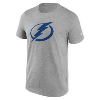 Tampa Bay Lightning férfi póló Primary Logo Graphic Sport Gray Heather
