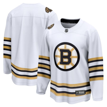 Boston Bruins hoki mez White 100th Anniversary Premier Breakaway Jersey