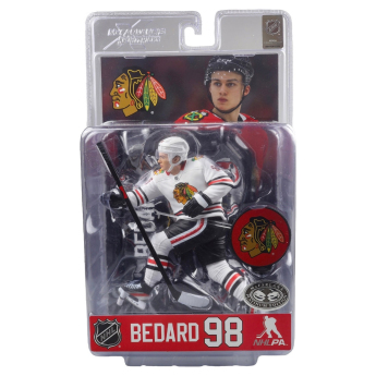 Chicago Blackhawks bábu Connor Bedard #98 Figure SportsPicks LIMITED PLATINUM CHASE