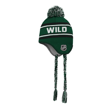 Minnesota Wild gyerek téli sapka Jacquard Tassel Knit With Pom