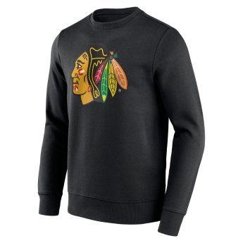 Chicago Blackhawks férfi pulóver Primary Logo Graphic Crew Sweatshirt - VALUE