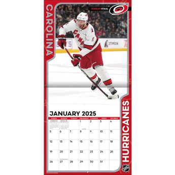Carolina Hurricanes naptár 2025 Wall Calendar