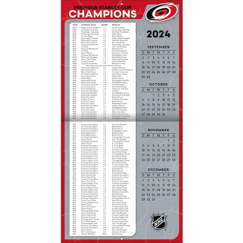 Carolina Hurricanes naptár 2025 Wall Calendar