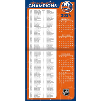 New York Islanders naptár 2025 Wall Calendar