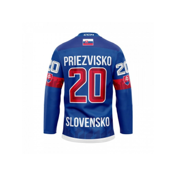 Jégkorong képviselet hoki mez Slovakia Juraj Slafkovský #20 CCM Hockey fan blue