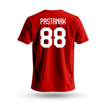Jégkorong képviselet gyerek póló Czech republic David Pastrňák #88 National Emblem 2025 red