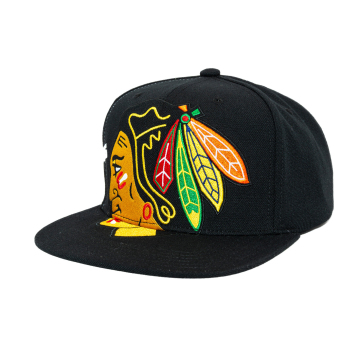 Chicago Blackhawks baseball flat sapka Big Time Snapback