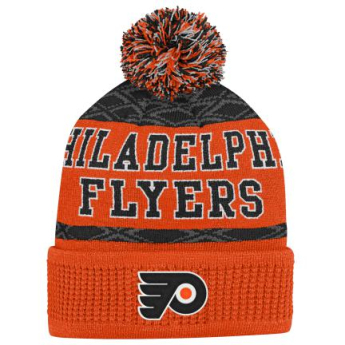 Philadelphia Flyers gyerek téli sapka Puck Pattern Cuffed Pom