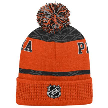 Philadelphia Flyers gyerek téli sapka Puck Pattern Cuffed Pom