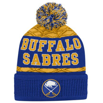 Buffalo Sabres gyerek téli sapka Puck Pattern Cuffed Pom