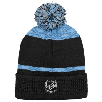 Utah Hockey Club gyerek téli sapka Puck Pattern Cuffed Pom