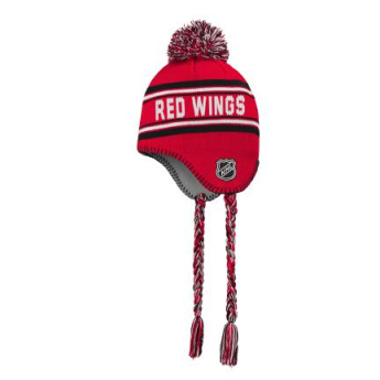 Detroit Red Wings gyerek téli sapka Jacquard Tassel Knit With Pom