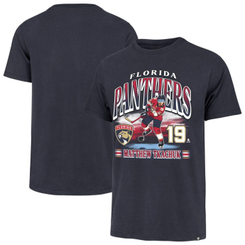 Florida Panthers férfi póló Matthew Tkachuk #19 Franklin Player Name & Number blue