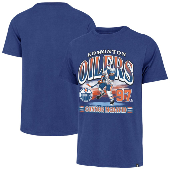 Edmonton Oilers férfi póló Connor McDavid #97 Franklin Player Name & Number